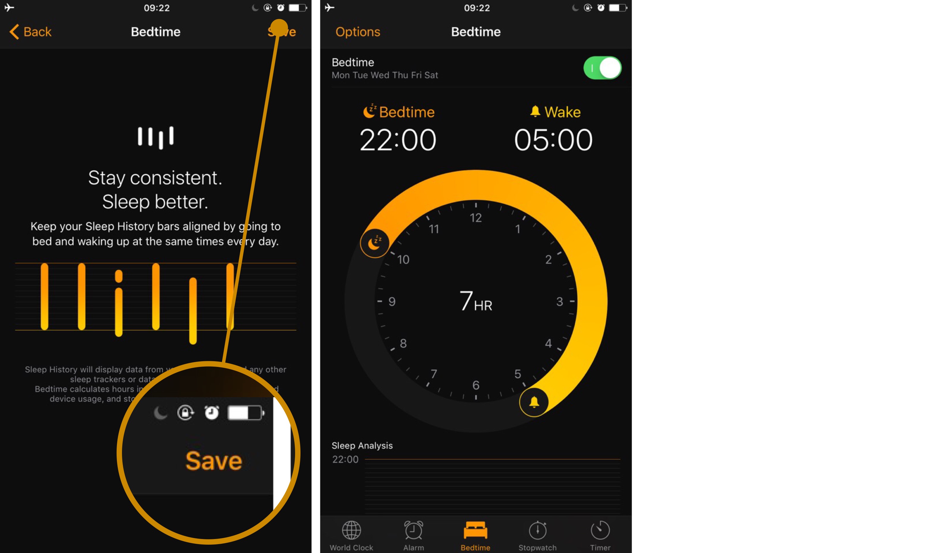 Panduan menggunakan Bedtime di iOS 10