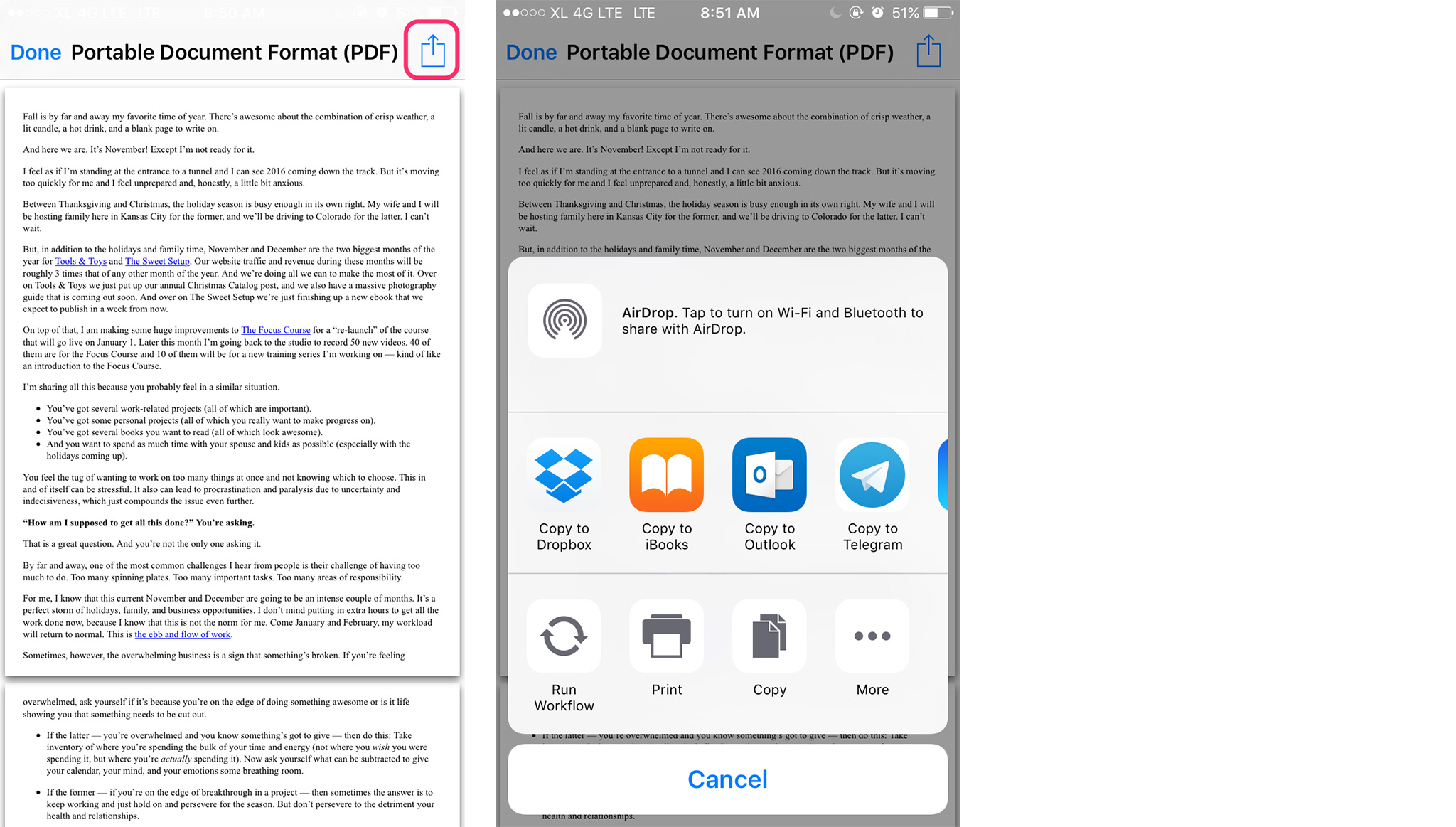 3 cara menyimpan laman web sebagai PDF di iOS
