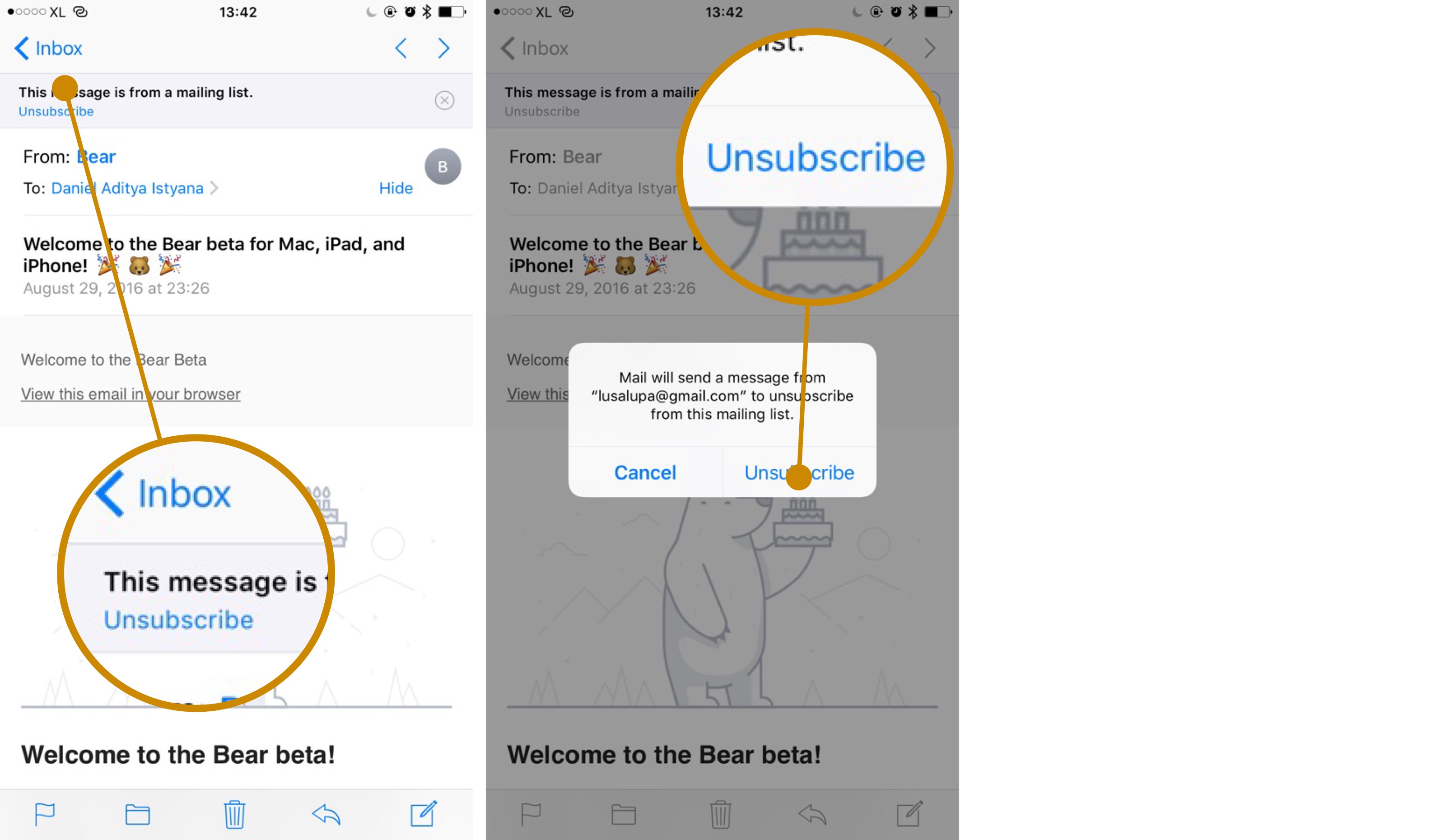 Menghentikan email langganan lewat Mail.app di iOS 10