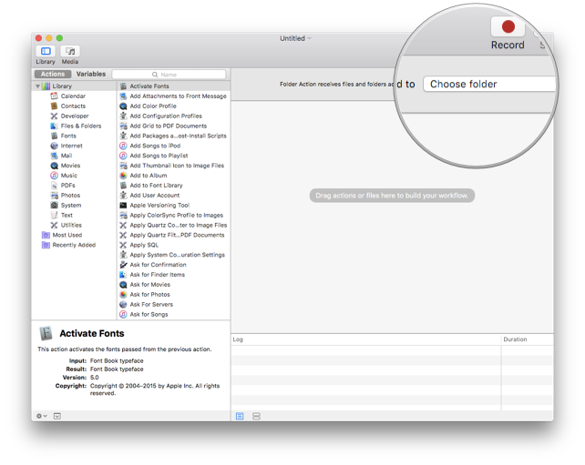 Pindahkan file dari DeskConnect folder ke Desktop secara otomatis dengan Automator di Mac