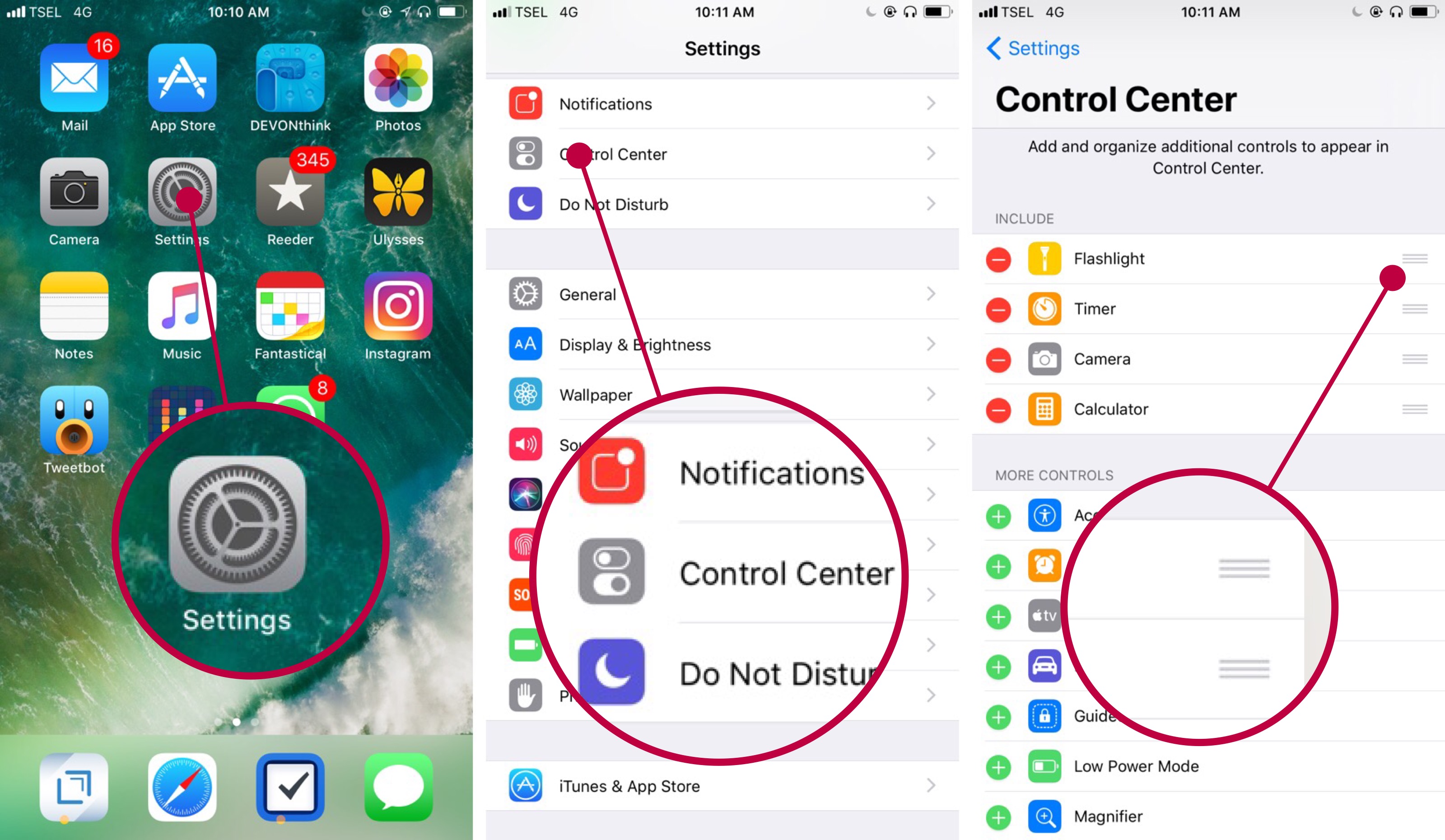 Cara kustomisasi Control Center di iOS 11