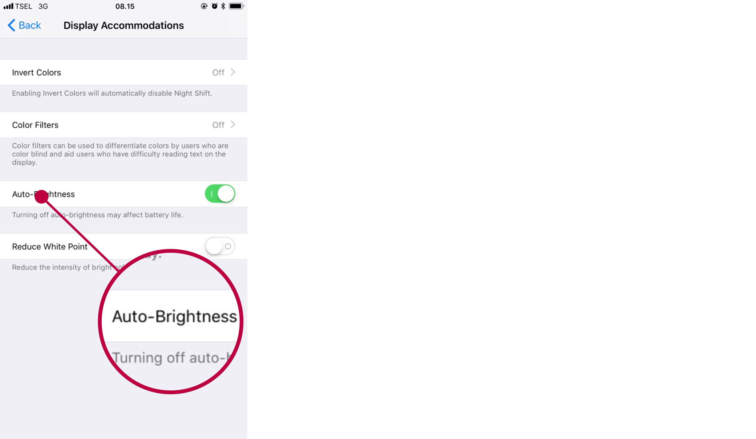 Cara atur Auto-Brightness di iOS 11