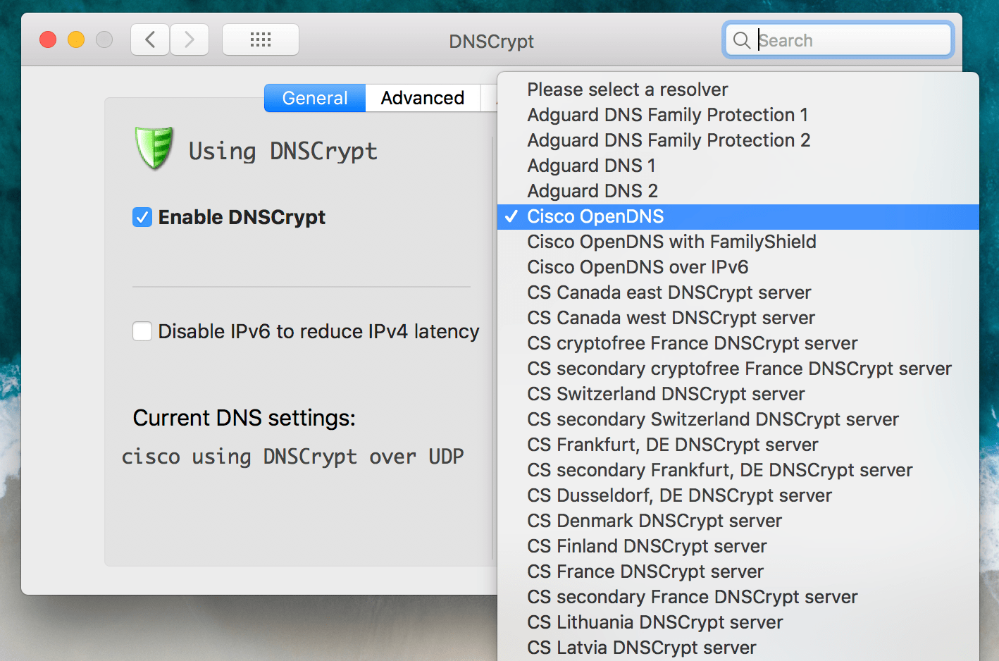 Cara menggunakan DNSCrypt di Mac