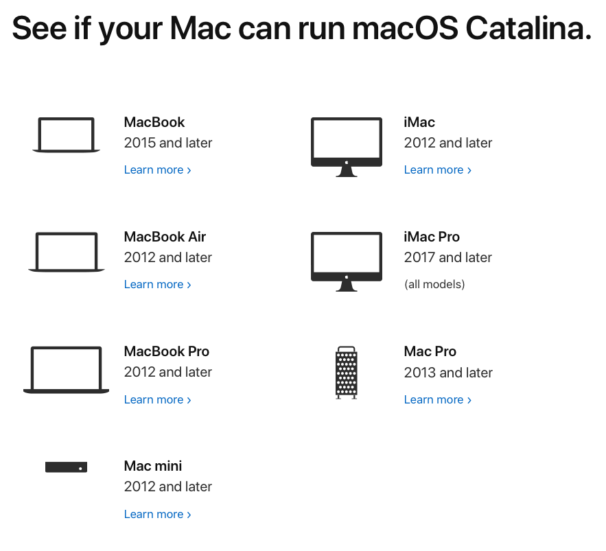 Update macOS 10.15 Catalina
